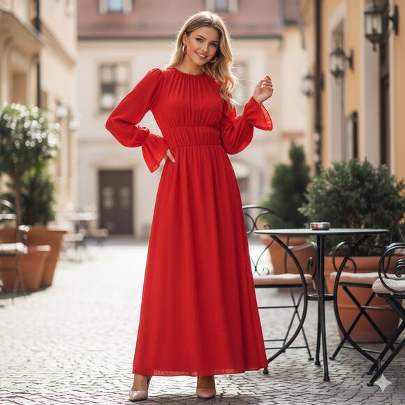 NWT Fame and Partners The Dyanis Maxi Dress - Picture 1 of 6